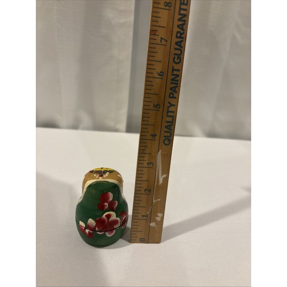 Vintage Russian Nesting Wooden Stacking Dolls~ Set of 4 - Picture 3 of 4